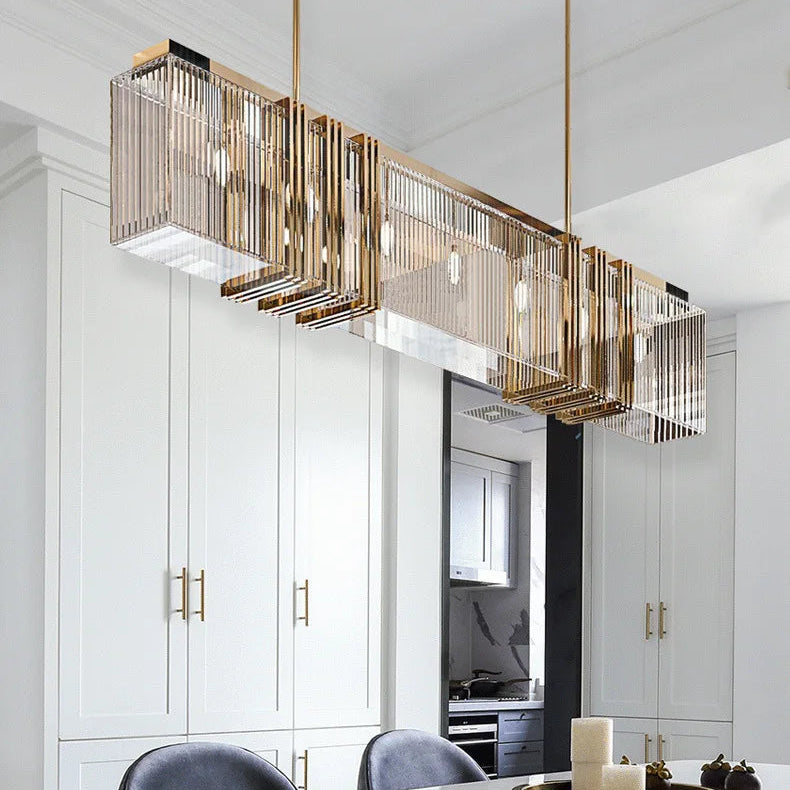 Bira Linear Fringe Crystal Chandelier | Celestre