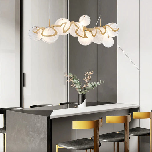 Ravo Long Wave Discs Chandelier | Celestre