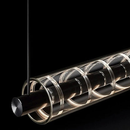 Zola Linear Rings Flute Pendant Light | Celestre