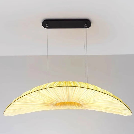 Yira Fabric Floating Boat Chandelier Beige L 80 cm | Celestre