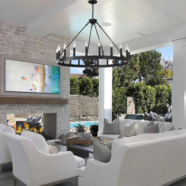 Vensa American Retro Metallic Chandelier Dia 100cm-20 Lights | Celestre