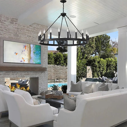 Vensa American Retro Metallic Chandelier Dia 100cm-20 Lights | Celestre