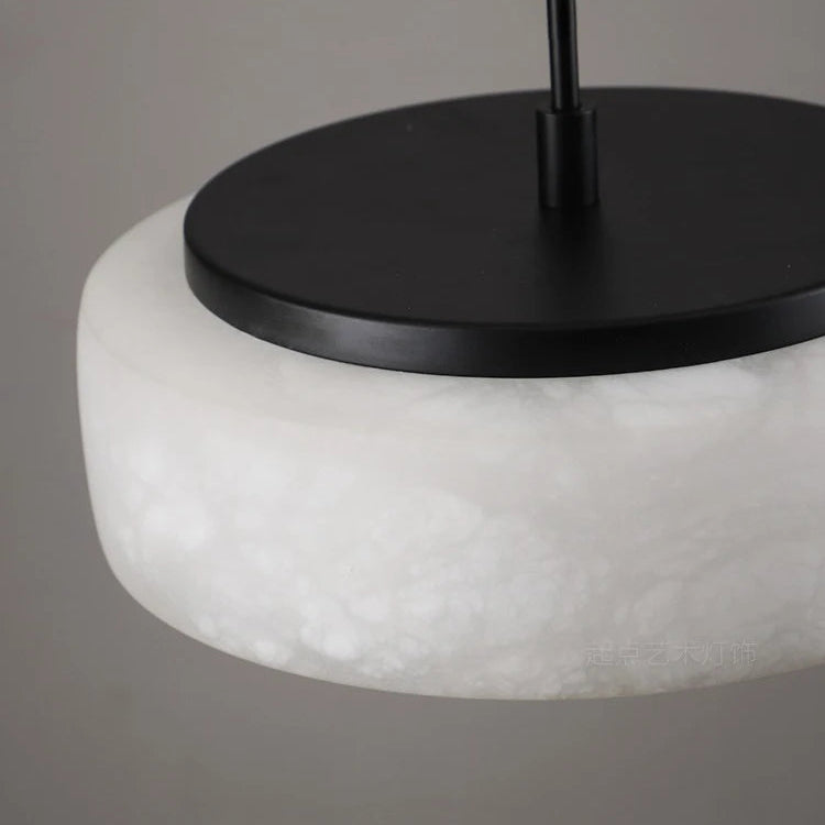 Toro Round Alabaster Pendant Light | Celestre