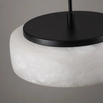 Toro Round Alabaster Pendant Light | Celestre