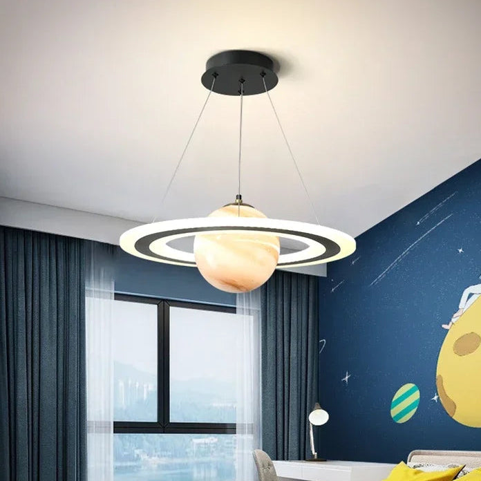 Zena Saturn Pendant Light Orange | Celestre