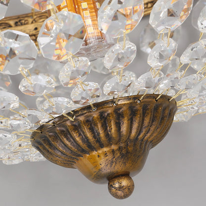 Duno Crystal Basket Chandelier | Celestre