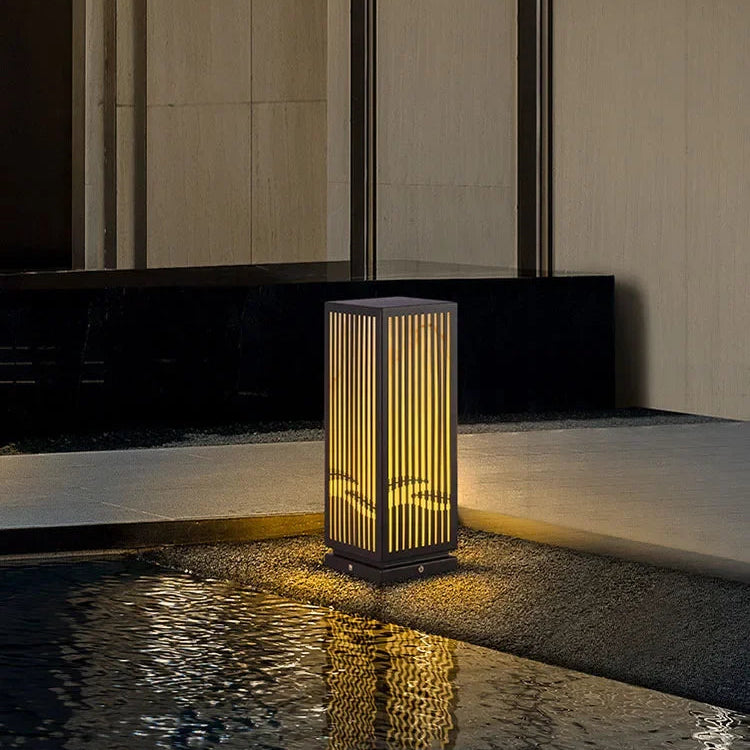 Tizi Rectangular Pedestal Bollard Light | Celestre