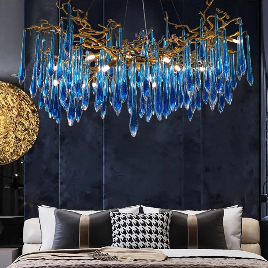 Bral Crystal Branch Chandelier Round 140 cm | Celestre