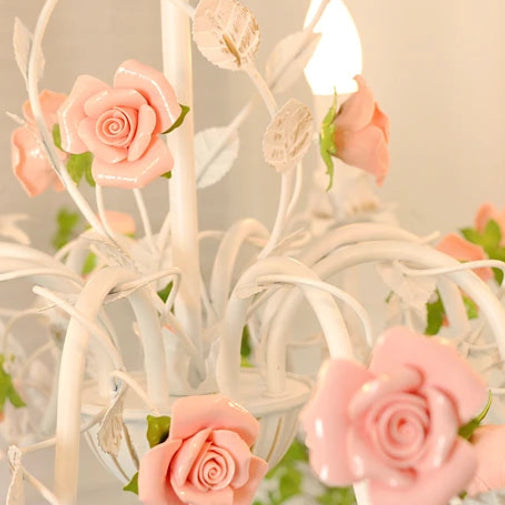 Evira Toleware Floral Chandelier | Celestre