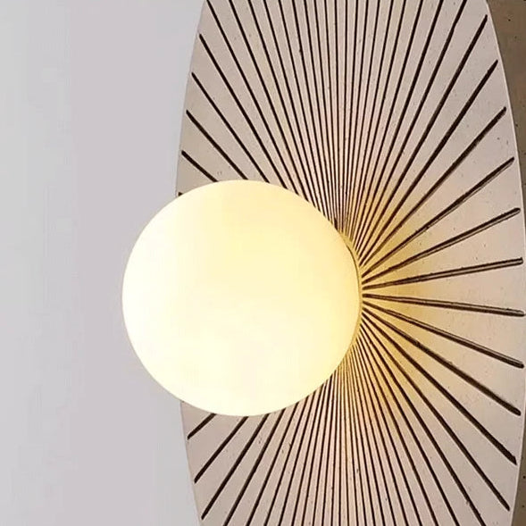 Dero Round Sunburst Wall Light | Celestre
