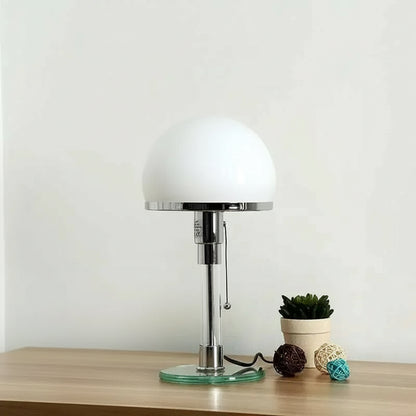 Mela Bauhaus Style Opal Glass Table Lamp | Celestre