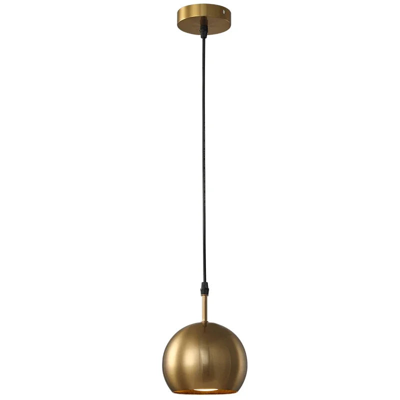 Tavlo Industrial Brass Globe Pendant Light | Celestre