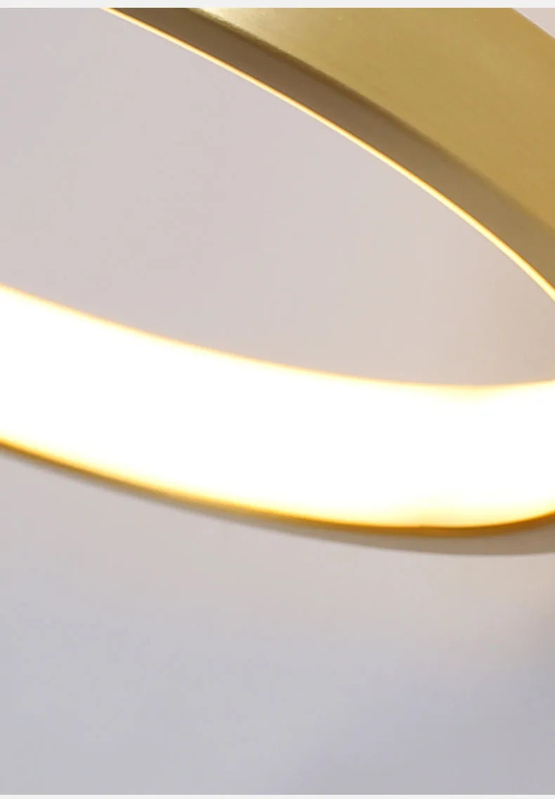 Vesko Minimalist Brass Ring Wall Light | Celestre