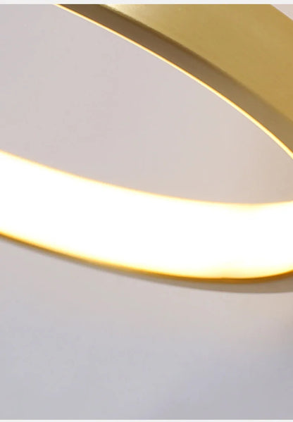 Vesko Minimalist Brass Ring Wall Light | Celestre