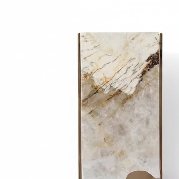 Aris Inset Marble Long Wall Light | Celestre