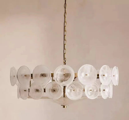 Evian Mid Century Glass Chandelier | Celestre