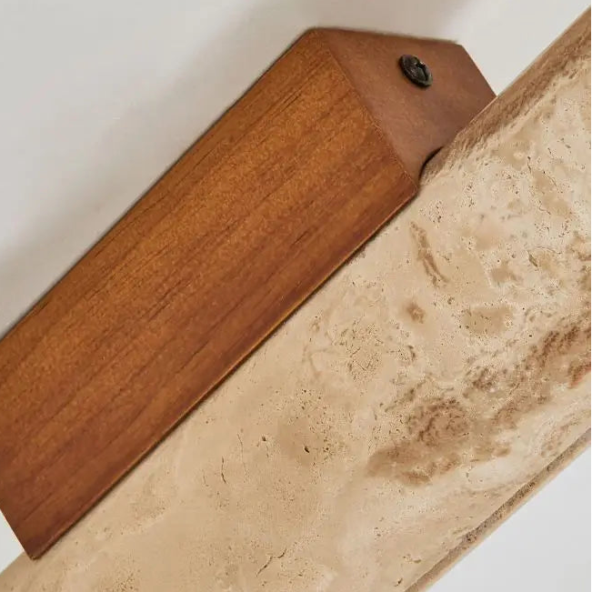 Jexa Travertine Cylindrical Wall Light | Celestre