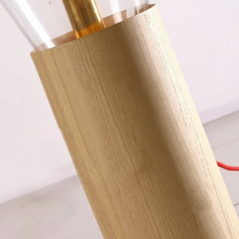 Elsen Nordic Wooden Glass Lamp | Celestre