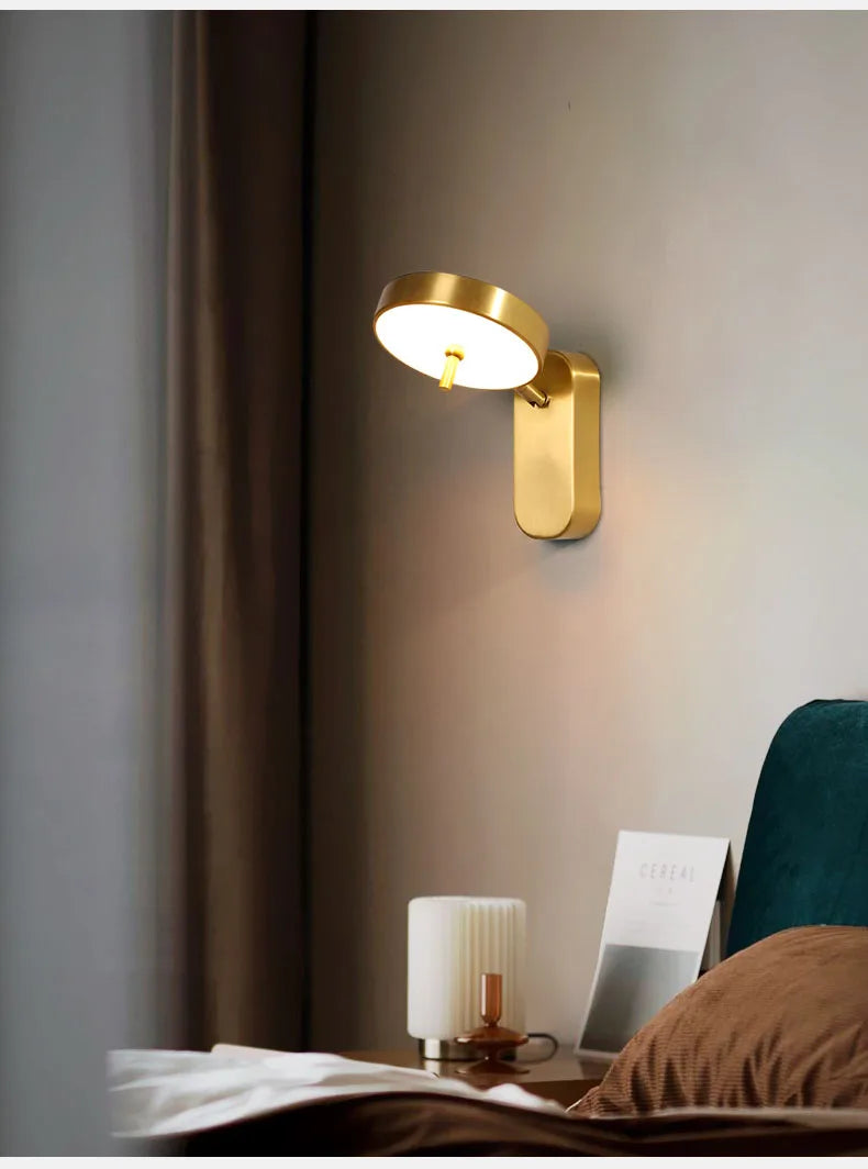 Vesko Minimalist Brass Ring Wall Light | Celestre