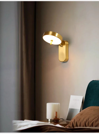 Vesko Minimalist Brass Ring Wall Light | Celestre