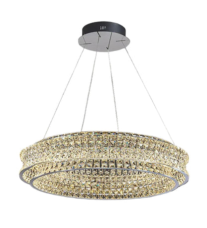 Dril Crystal Prism Ring Chandelier | Celestre