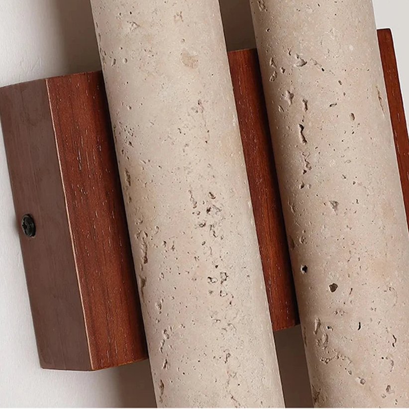 Enzo Travertine Duo Wall Light | Celestre