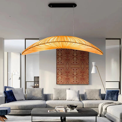 Yira Fabric Floating Boat Chandelier Beige L 120 cm | Celestre