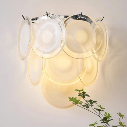 Myro Stained Glass Wall Light White | Celestre