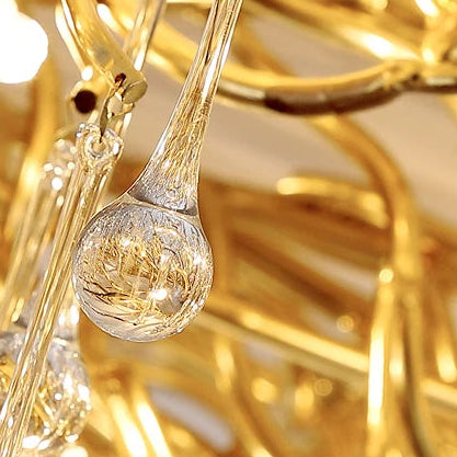 Savo Crystal Branch Round Chandelier | Celestre