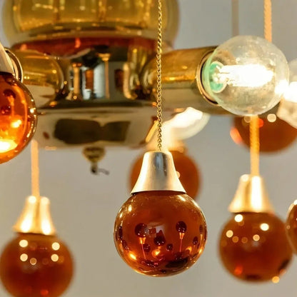 Bair Cherry Stained Glass Chandelier | Celestre