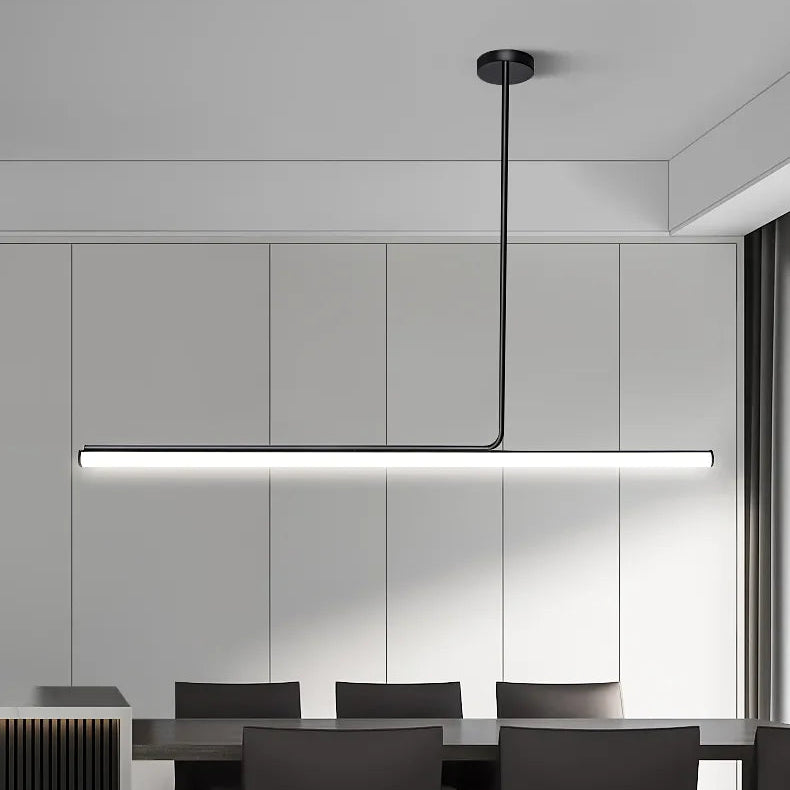 Kero Asymmetrical T Bar Pendant Light Black L 100 cm | Celestre