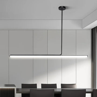 Kero Asymmetrical T Bar Pendant Light Black L 100 cm | Celestre