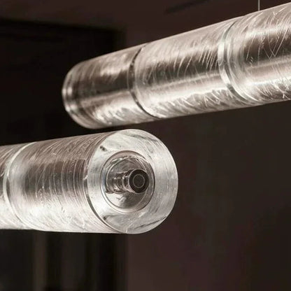 Lyra Linear Flute Glass Chandelier | Celestre