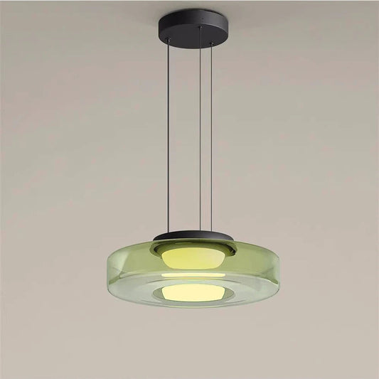 Irva Italian Glass Pendant light Green | Celestre
