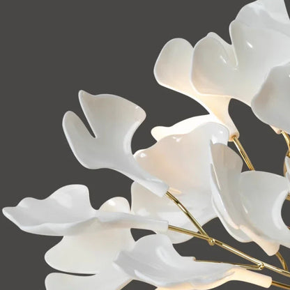 Sevra Gingko Leaf Ceramic Chandelier | Celestre