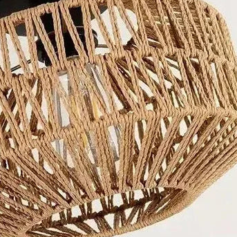 Helix Rattan Ceiling Light | Celestre
