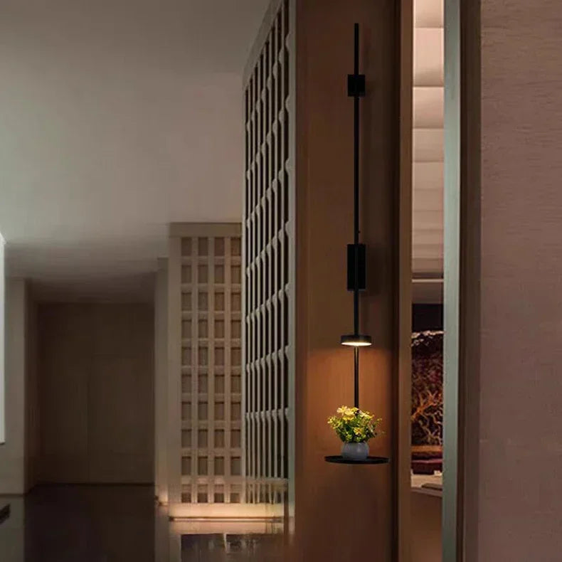 Biva Vertical Halo Shelf Wall Light | Celestre