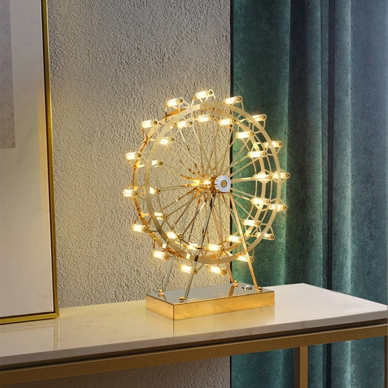 Tena Rotatable Ferris Wheel Table Lamp D 32 cm x H 37.5 cm | Celestre