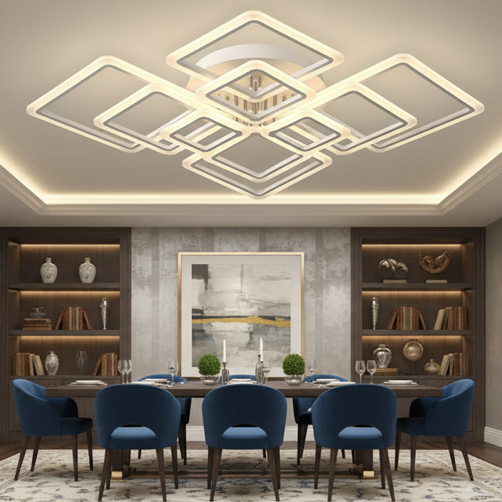 Zera Geometric LED Ceiling Light 10 Heads | Celestre
