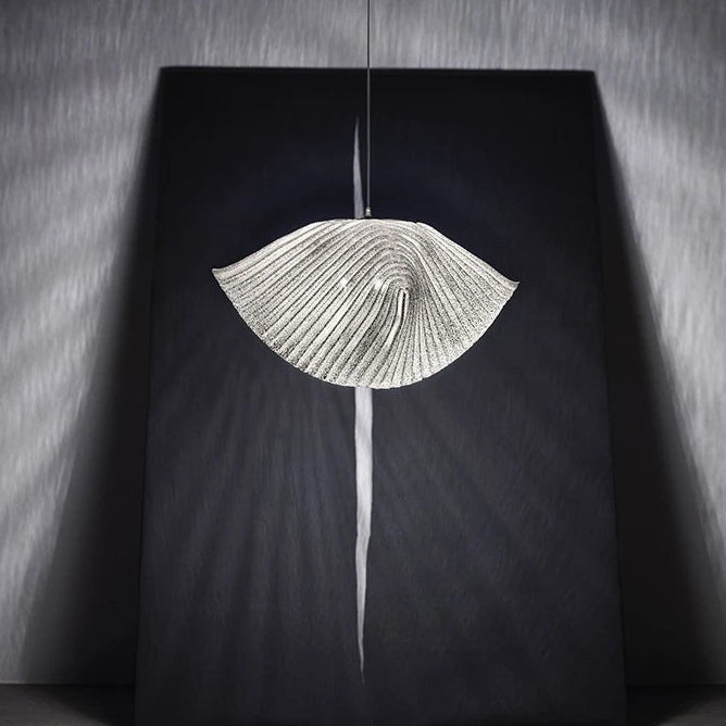 Tava Shell Style Ribbed Pendant Light D 32 cm | Celestre