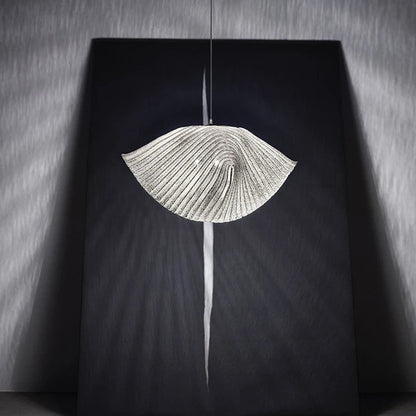 Tava Shell Style Ribbed Pendant Light D 32 cm | Celestre