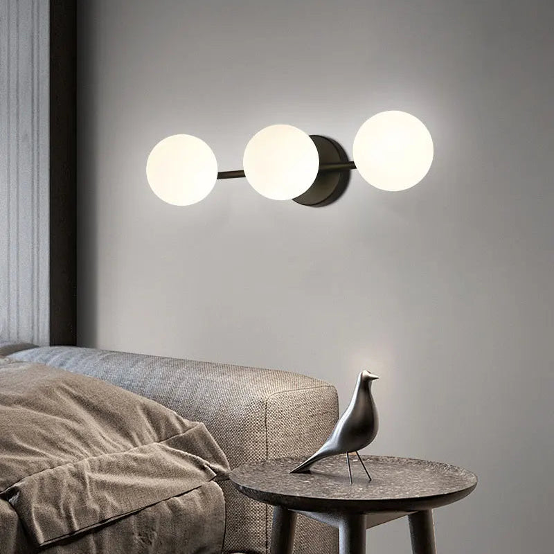 Naro Glass Globe Wall Light | Celestre