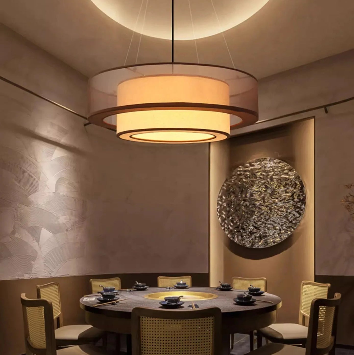 Pora Drum Layered Pendant Light | Celestre