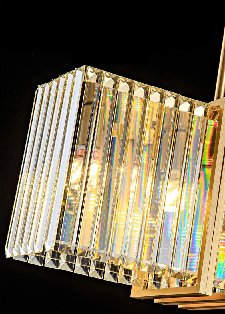 Bira Linear Fringe Crystal Chandelier | Celestre