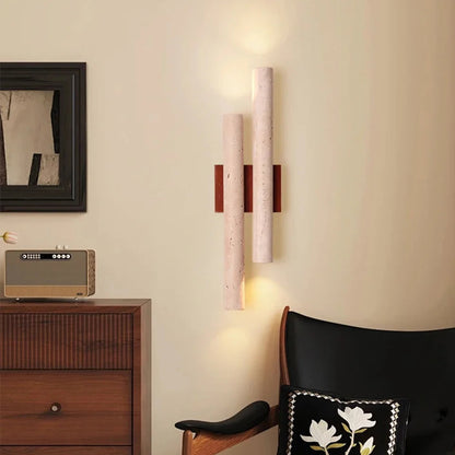 Enzo Travertine Duo Wall Light | Celestre