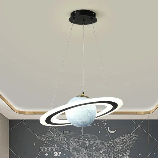 Zena Saturn Pendant Light Blue | Celestre