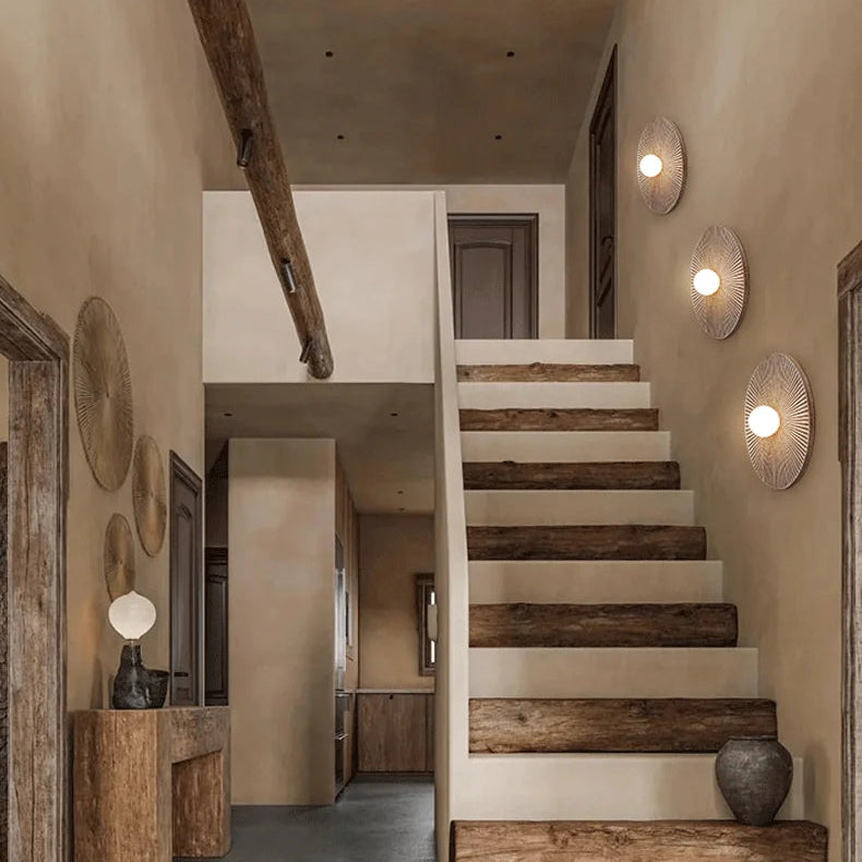 Dero Round Sunburst Wall Light | Celestre