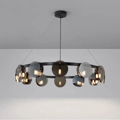Liva Circular Orbiter Chandelier D100 cm | Celestre