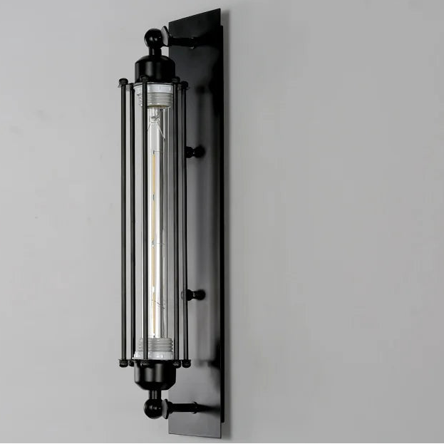 Renzi Vintage Tube Cage Wall Sconce | Celestre