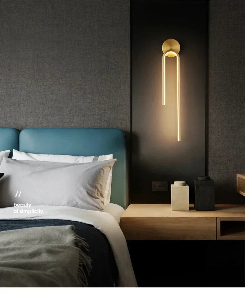 Kesla Modern Aluminium U-Shaped LED Wall Light | Celestre